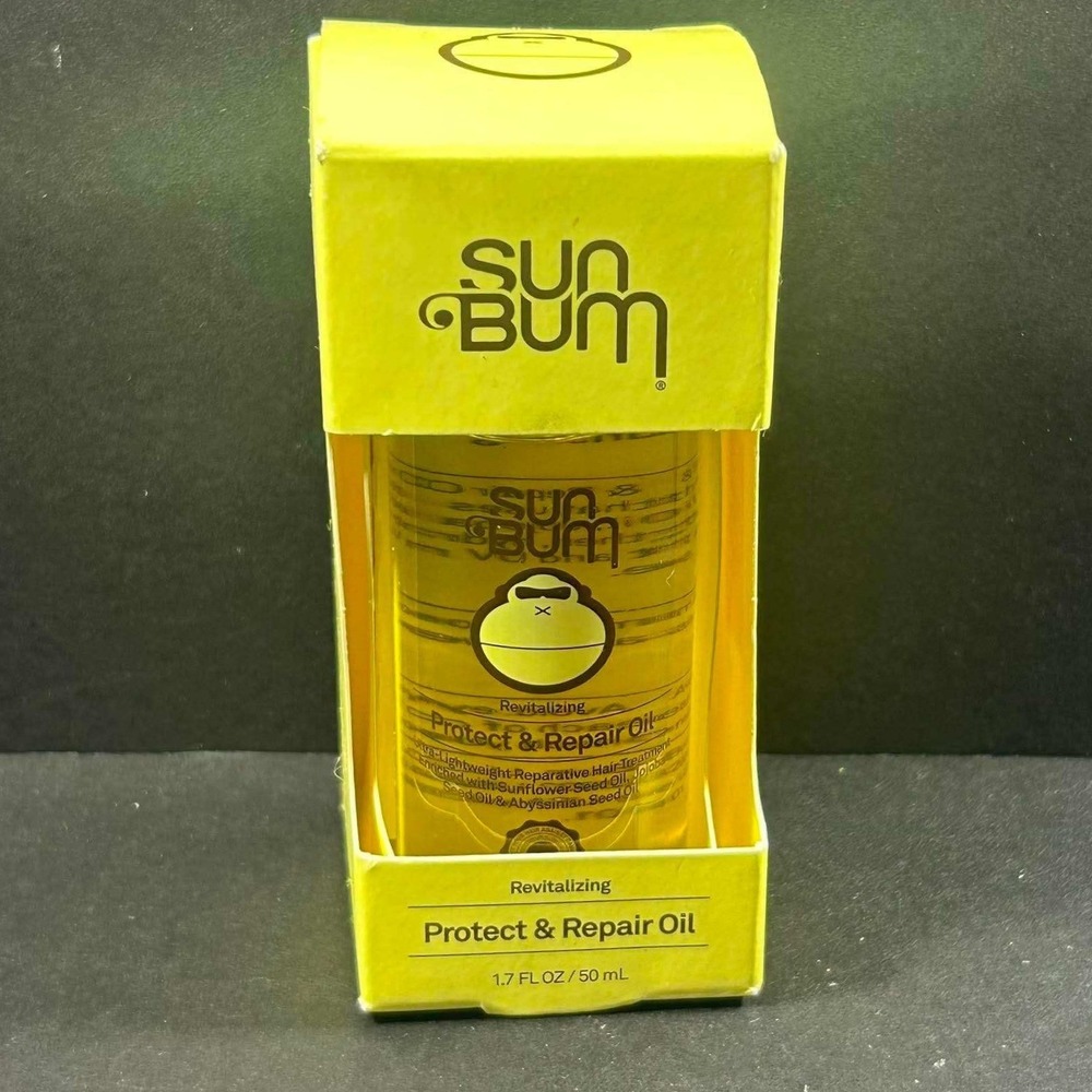 Sun Bum Protect & Repair Oil Revitalizing UV-Protecting Hair Treatment 1.7oz New
